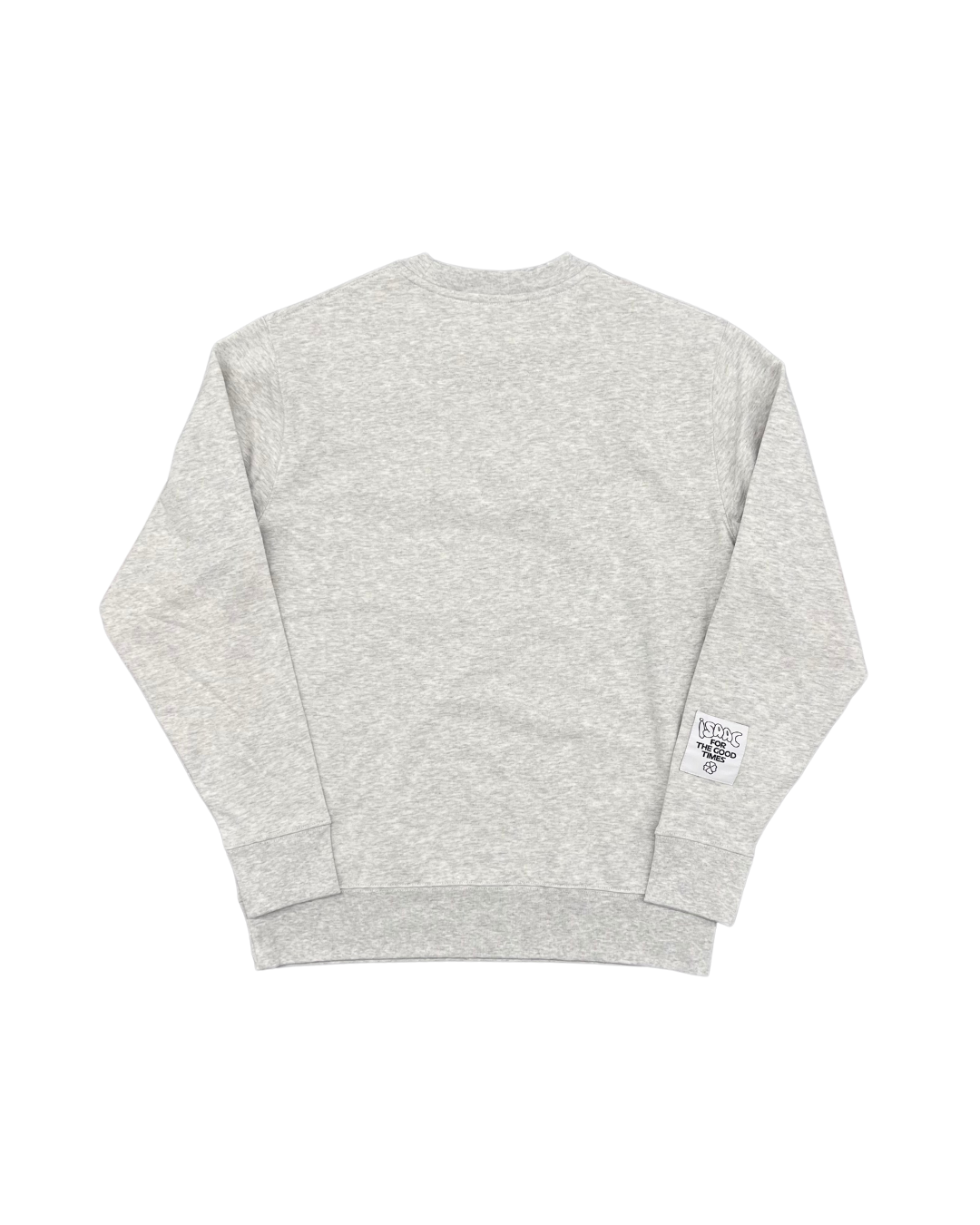 ISAAC - CREWNECK GRIS LOGO JAUNE