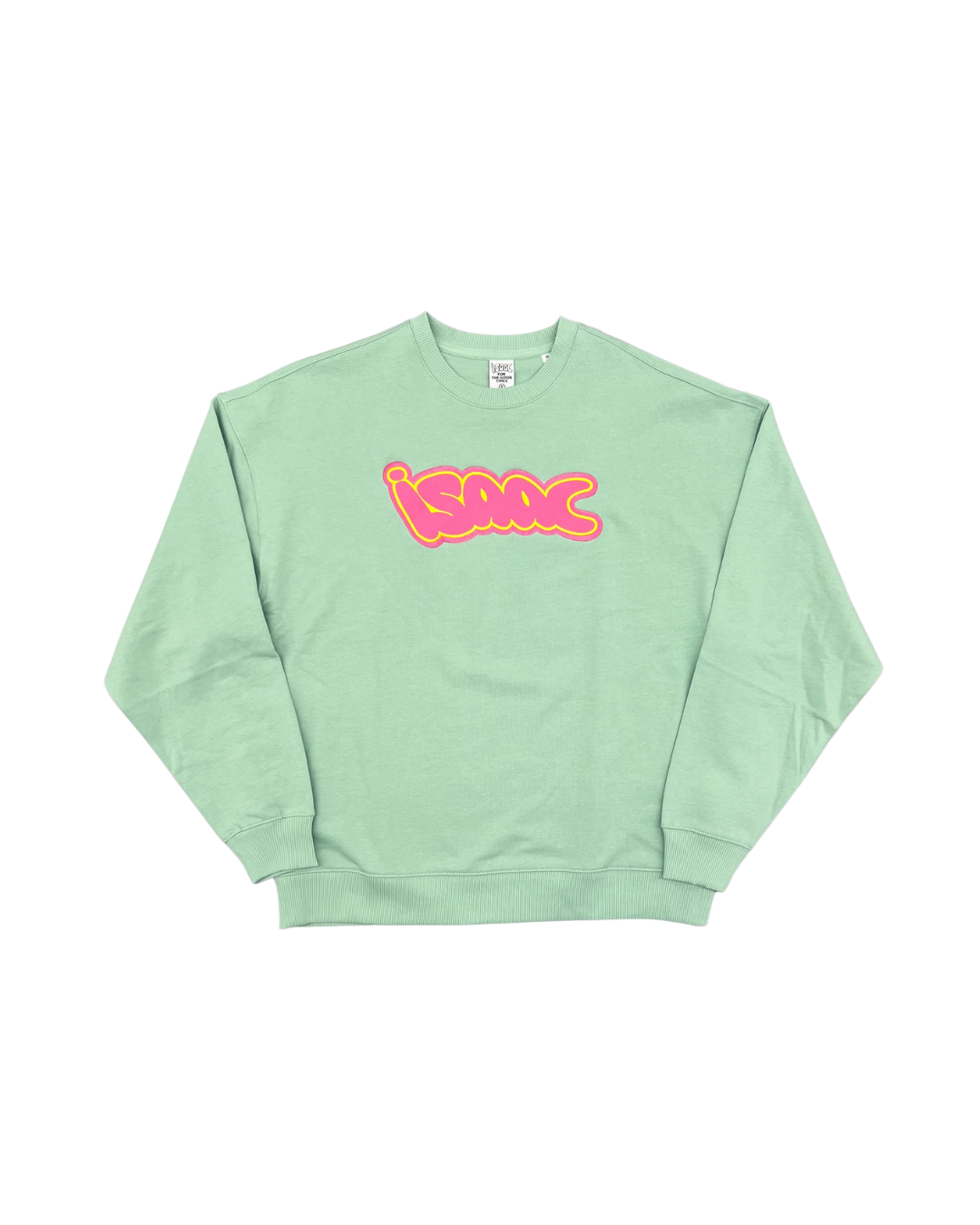 ISAAC - CREWNECK VERT LOGO ROSE