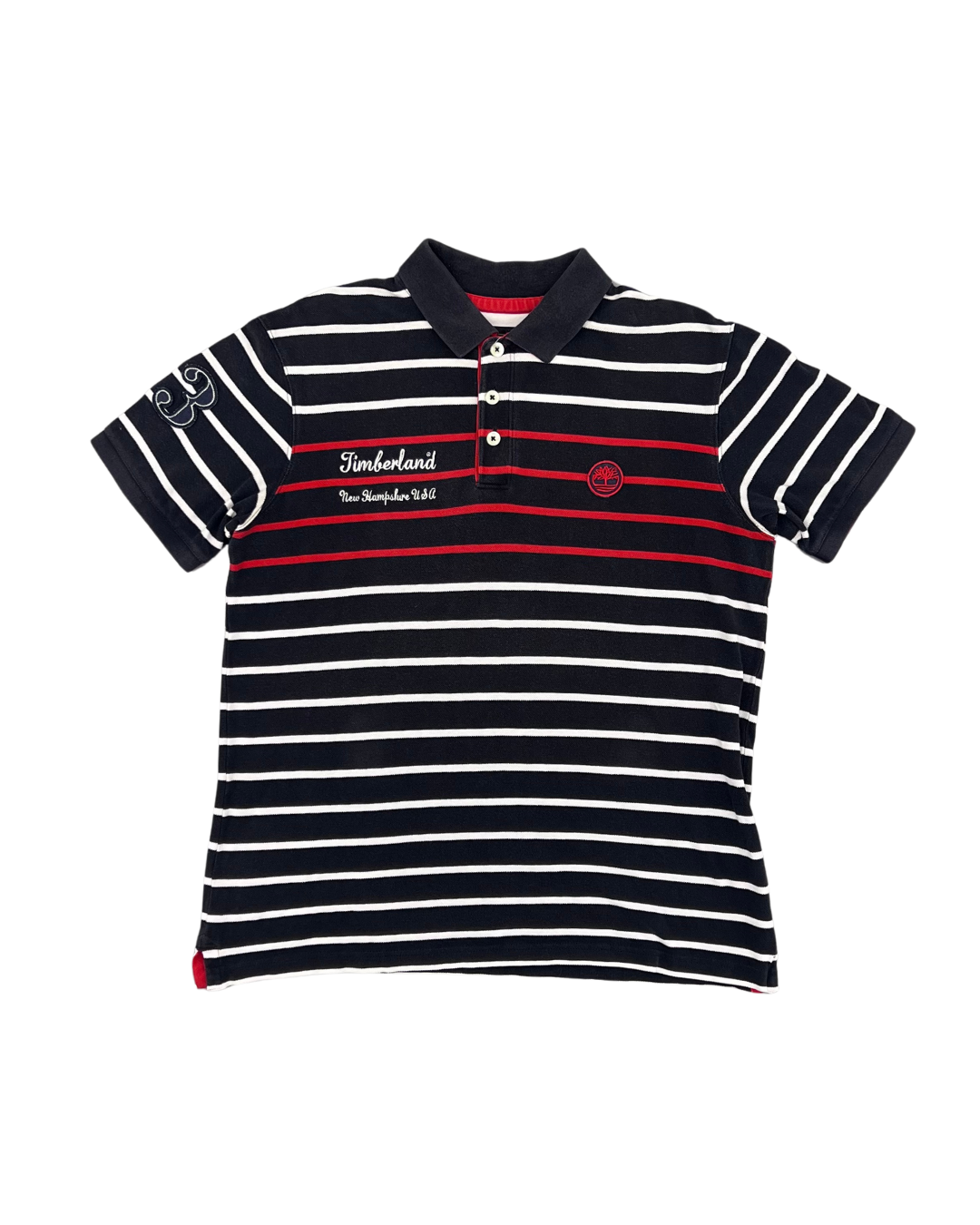 TIMBERLAND - POLO NOIR A RAYURE