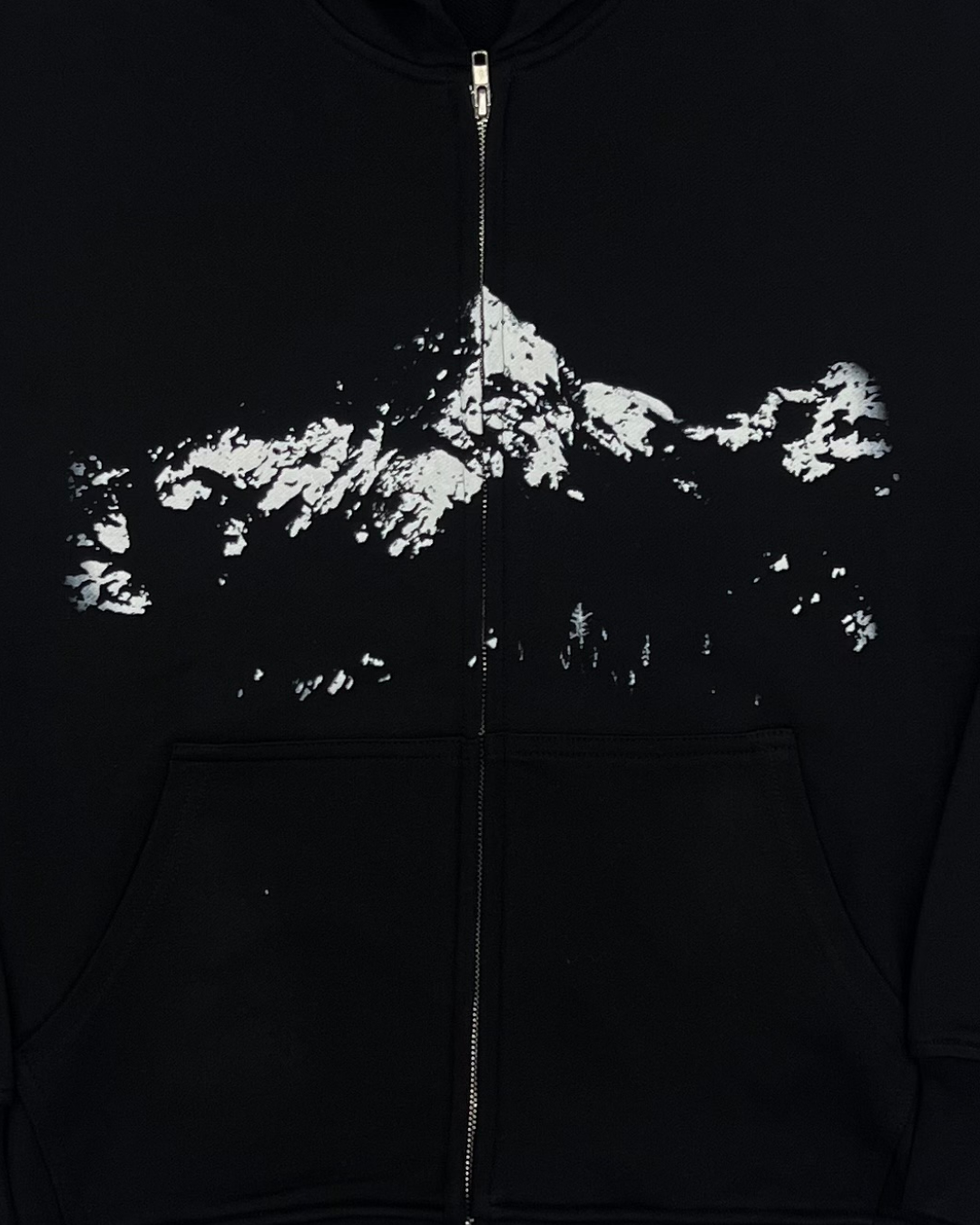 WALDSTATTEN - SWEATSHIRT MOUNTAIN ZIP BLACK