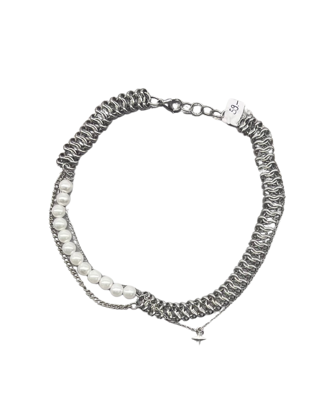 PERLES RARES - COLLIER CHAINE & PERLE