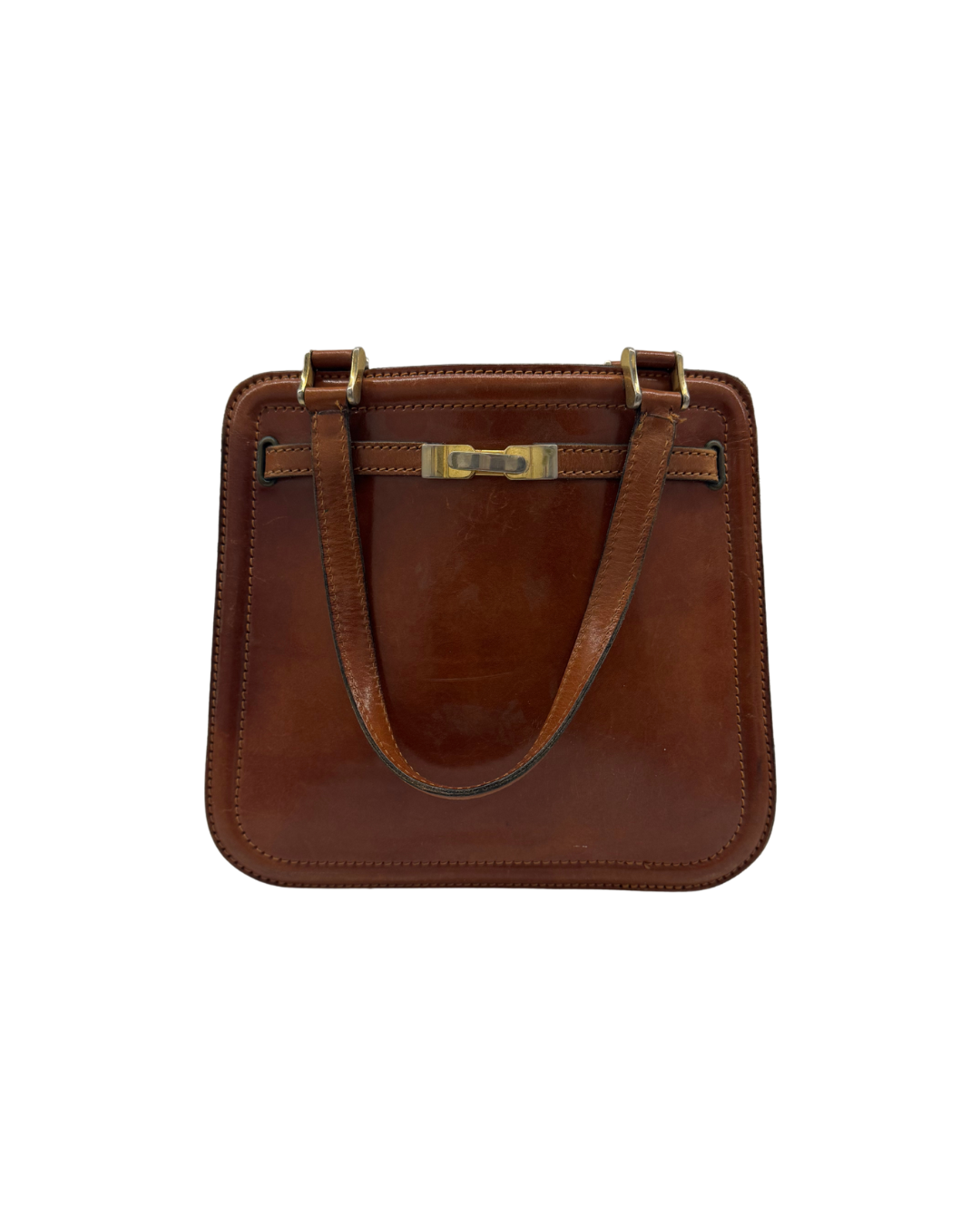 SAC À MAIN - BRUN AVEC FERMETURE ECLAIRE
