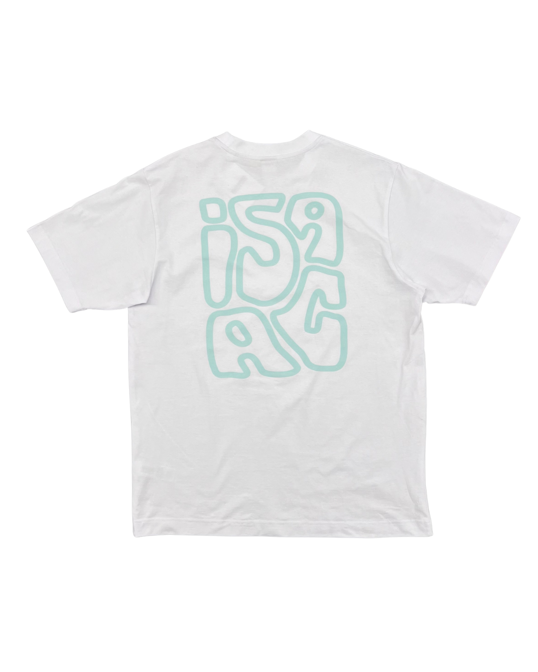 ISAAC - TSHIRT BLANC LOGO VERT