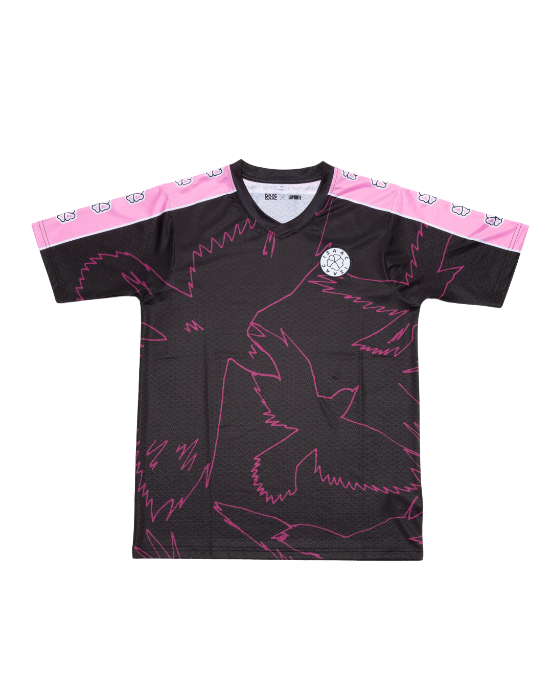 ISAAC - MAILLOT NOIR & ROSE