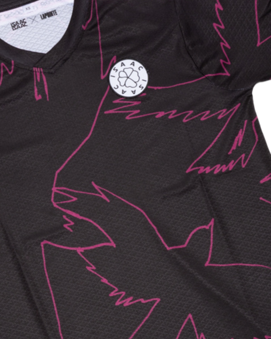 ISAAC - MAILLOT NOIR & ROSE
