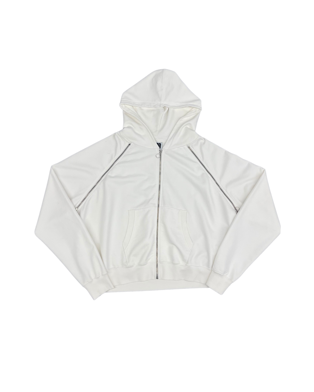 079 CREATES - RAGLAN ZIP HOODIE OFF WHITE