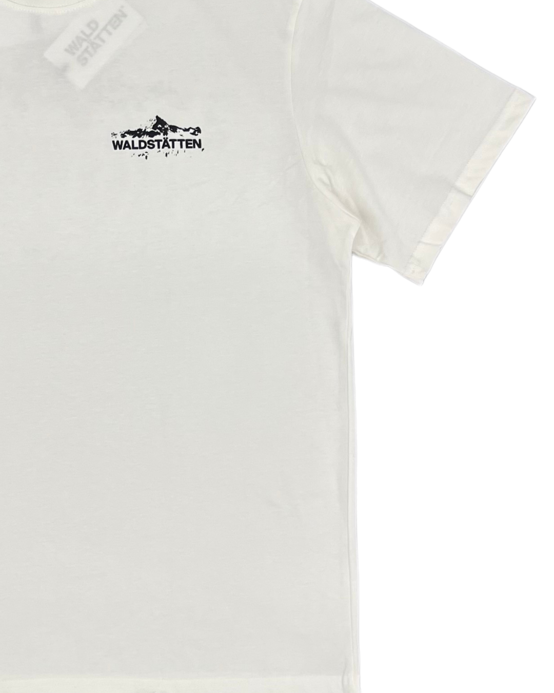 WALDSTATTEN - T SHIRT BLANC MONTAGNE NOIRE