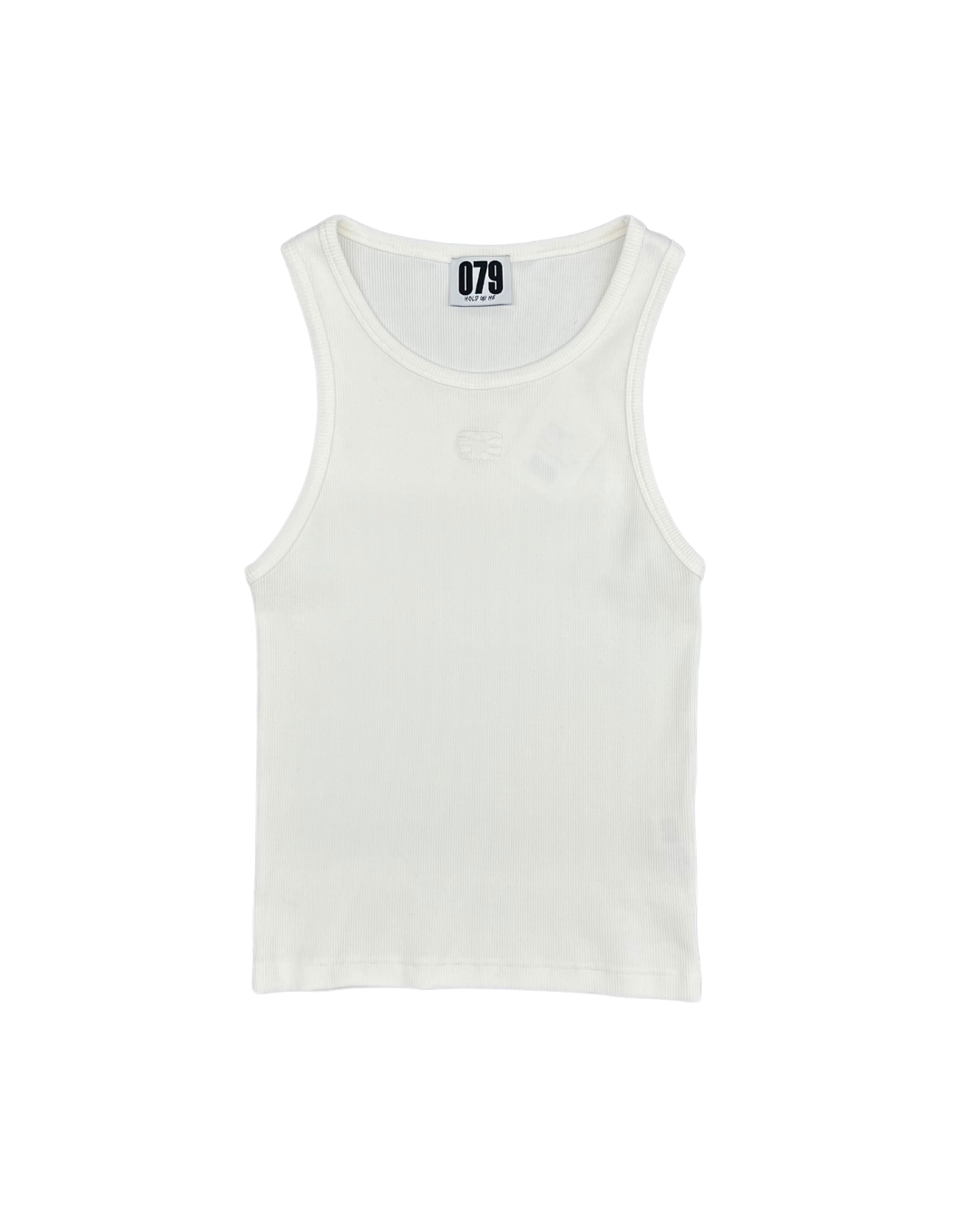 079 CREATES - RIB TANK TOP OFF WHITE