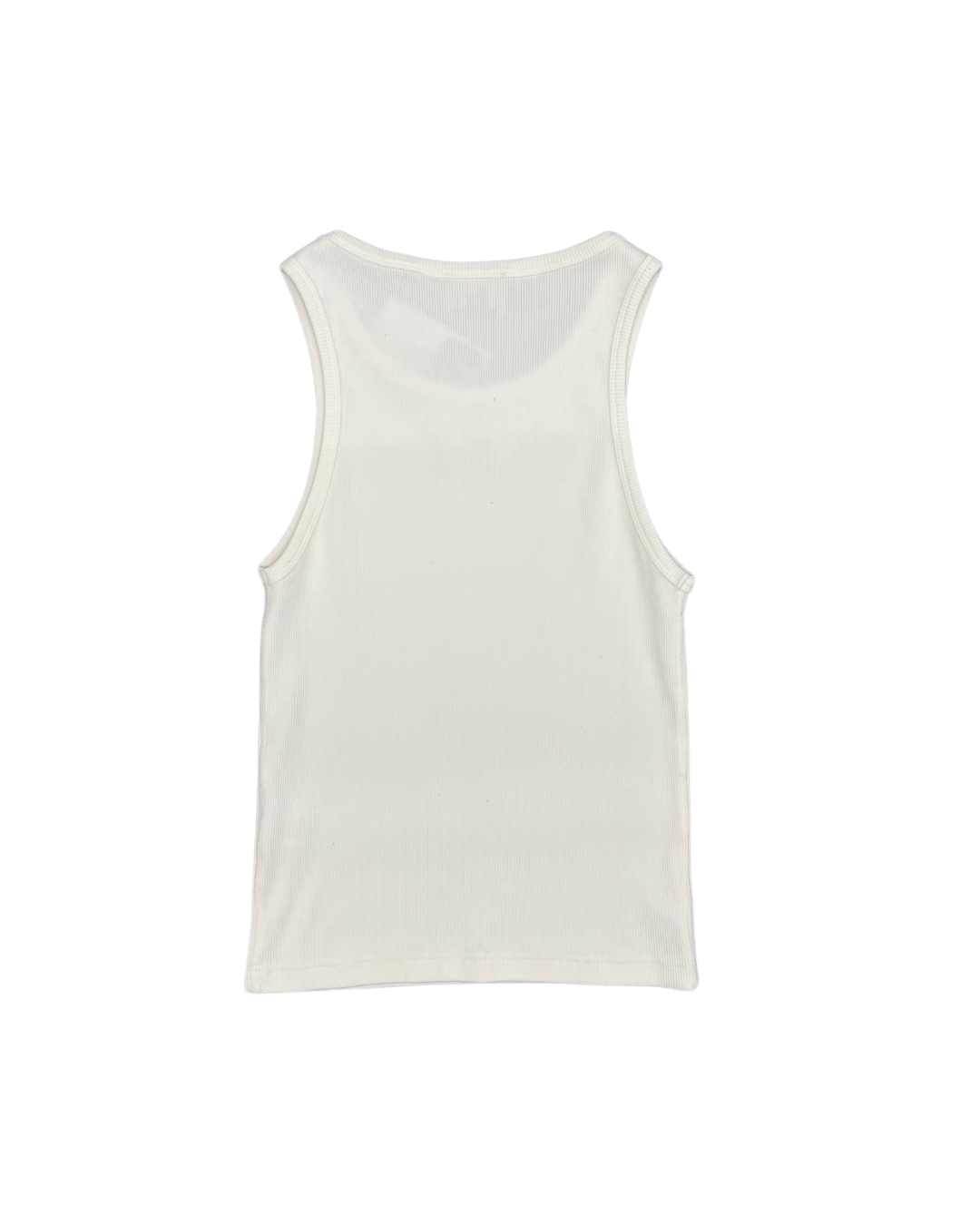 079 CREATES - RIB TANK TOP OFF WHITE
