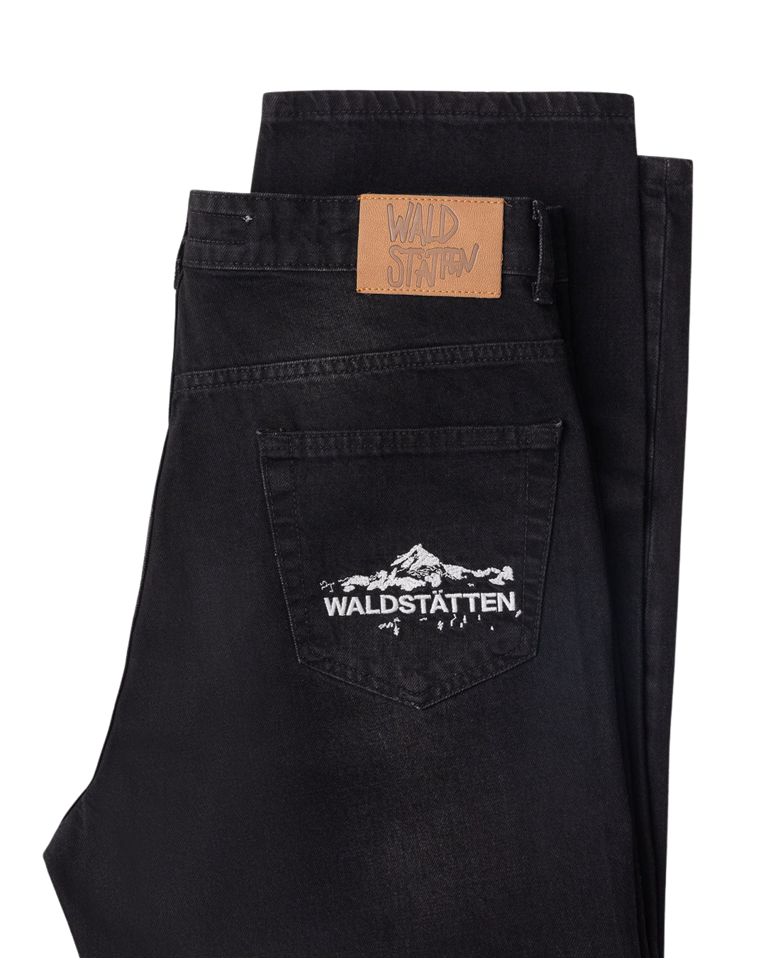 WALDSTATTEN - PREMIUM JEANS UNISEX BLACK – Baggy Fit