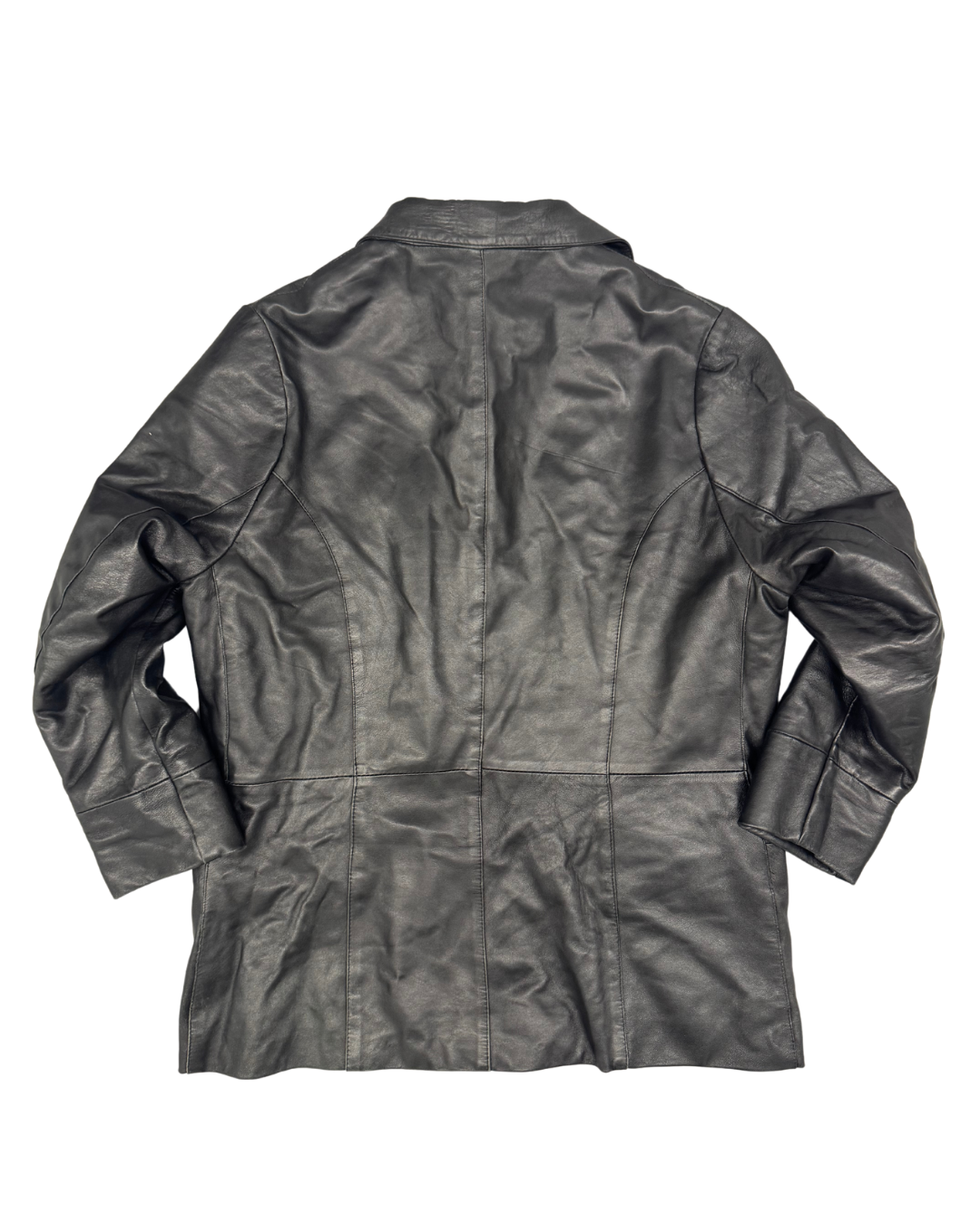 VESTE EN CUIRE - NOIR
