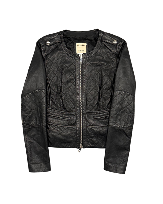 PINKO - VESTE EN CUIRE
