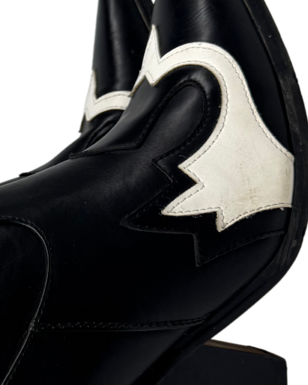 BOTTES - COWBOY NOIRE/BLANCHE