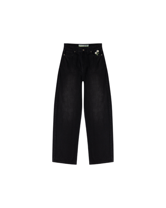 WALDTSATTEN - Premium Jeans WOMEN (Denim Black) – Baggy Fit