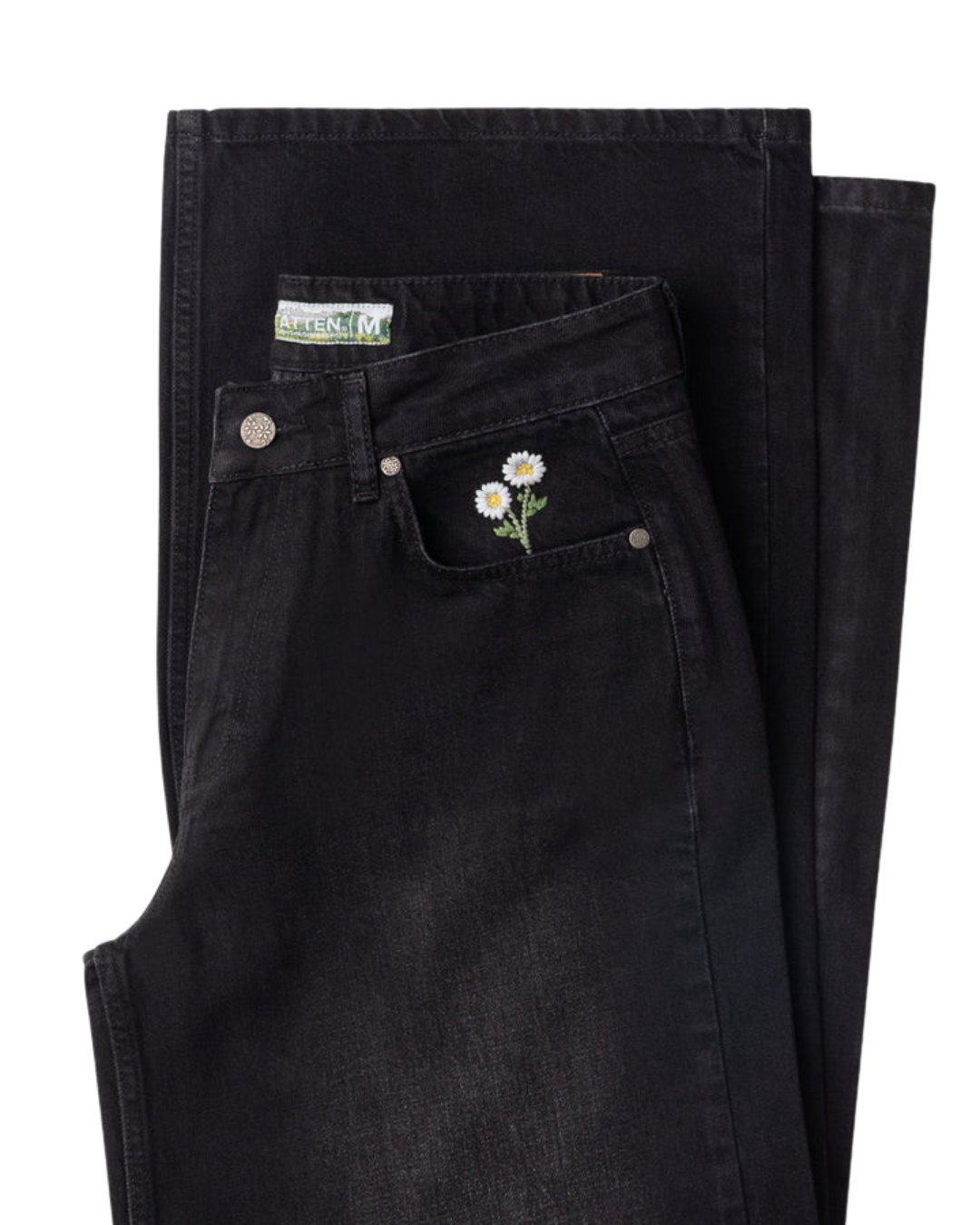 WALDTSATTEN - Premium Jeans WOMEN (Denim Black) – Baggy Fit