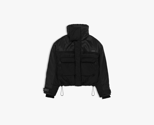 079 - CROPPED JACKET, Black