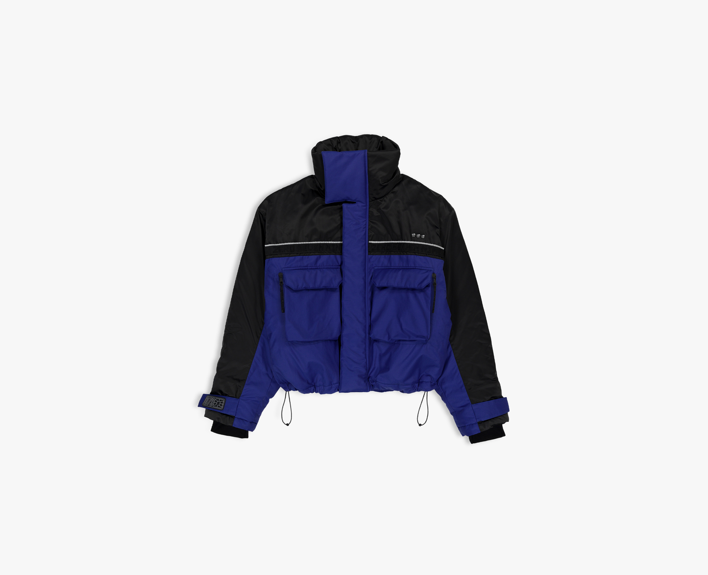 079 - CROPPED JACKET, Blue/Black