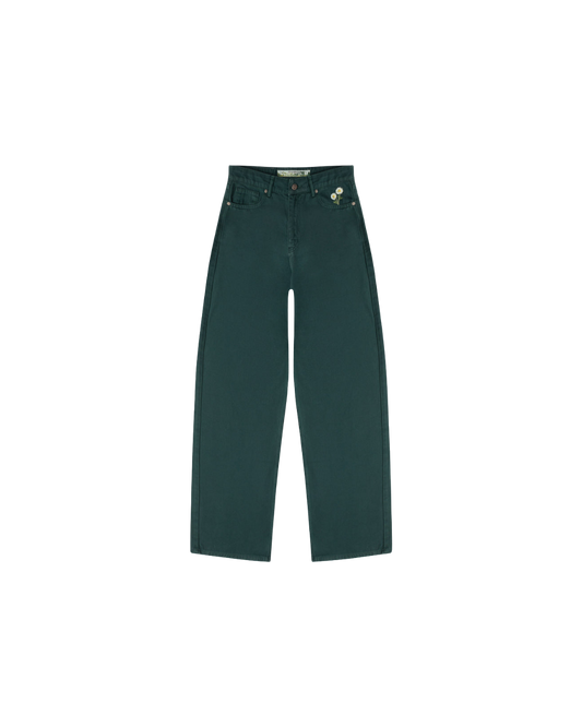 WALDSTATTEN - Premium Jeans WOMEN (Green Forest) – Baggy Fit