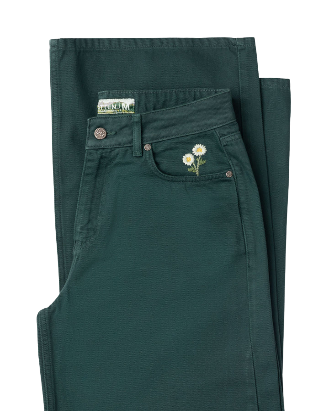 WALDSTATTEN - Premium Jeans WOMEN (Green Forest) – Baggy Fit